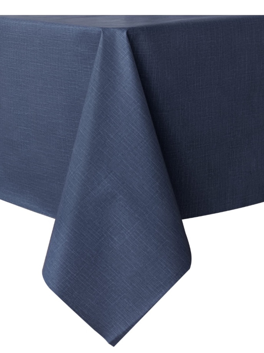 Vinyl Tablecloth 100% Waterproof Oil Proof Spill Proof Rectangular 52x70” BLUE